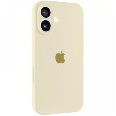 Силикон Original RoundCam Case Apple iPhone 16 (17) Antique White