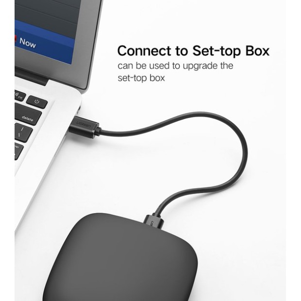 Кабель UGREEN US102 USB - USB (1m) (Black) (10309)