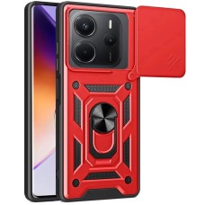 Чохол Ring Serge Armor Case для Xiaomi Redmi Note 14 4G (ShutCam) (Червоний)