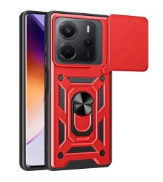 Чохол Ring Serge Armor Case для Xiaomi Redmi Note 14 4G (ShutCam) (Червоний)