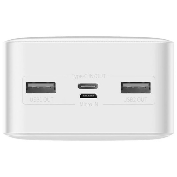 Повербанк Baseus Bipow Digital Display 20000мАг 20Вт (PPDML-M02) (Білий) (Клас А) DL Повербанк Baseus Bipow Digital Display 20000мАг 20Вт (PPDML-M02) (Білий) (Клас А) DL