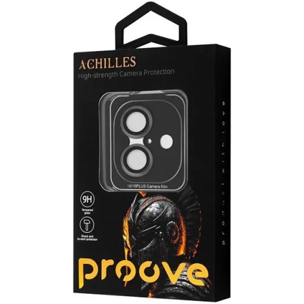 Захисне скло на камеру iLera FocusPro Lens для Apple iPhone 16  /  16 Plus (чорне) iLFPBlack16