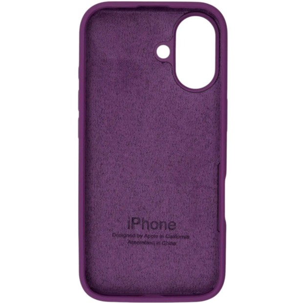 Силіконовий Оригінальний Круглий Чохол Apple iPhone 17 (01) Чорниця