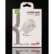 СЗУ-адаптер DC CA-F06 GaN 30W (1Type-C) (Белый) D