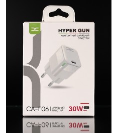 СЗУ-адаптер DC CA-F06 GaN 30W (1Type-C) (Белый) D