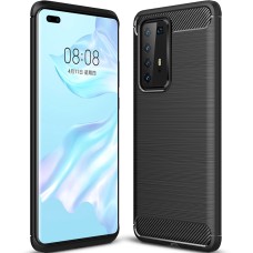 Силікон Полірований Вуглець Huawei P40 Pro (Чорний)