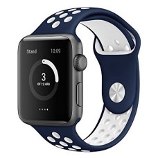 Ремешок Nike Apple Watch 38 / 40 mm (Blue-White)