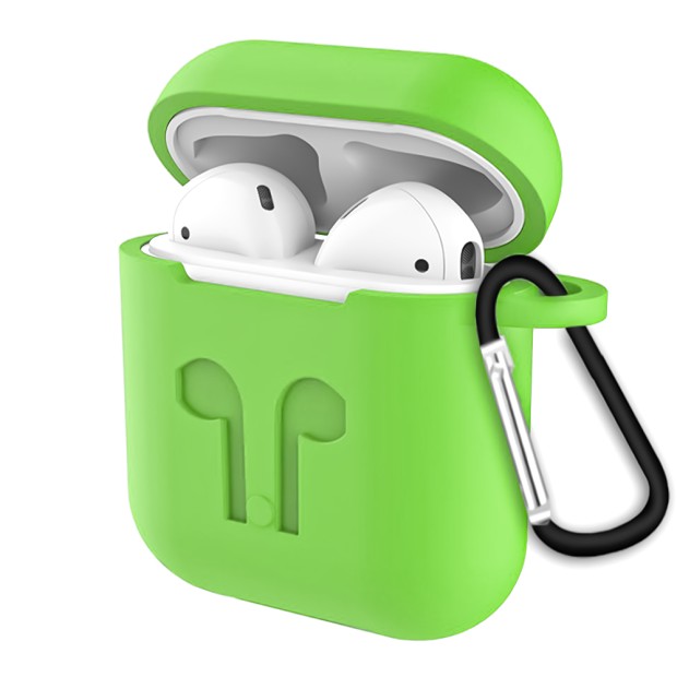 Футляр для наушников Full Silicone Case Apple AirPods (27) Grass Green