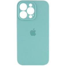 Силикон Original RoundCam Case Apple iPhone 16 Pro Max (23) Sea Blue