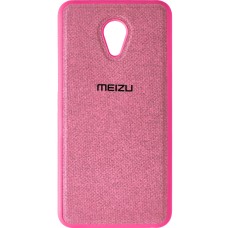 Силикон Textile Meizu M5 (Розовый)