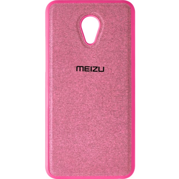 Силіконовий чохол Textile Meizu M5 (Рожевий)