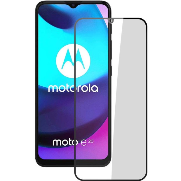 Захисне скло 5D Standard для Motorola E20 чорне