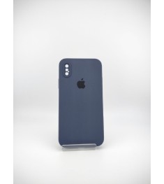 Силіконовий чохол оригінальний квадратний RoundCam для Apple iPhone X  /  XS (09..