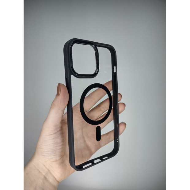 Totu Clear Magsafe Case for Apple iPhone 13 Pro Max (Black)