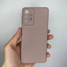 Силіконовий оригінальний чохол 360 для Samsung Galaxy A73 5G (ShutCam) (Темно-пудровий)