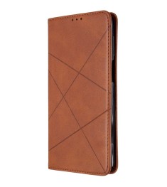 Leather Book Case for Xiaomi Redmi Note 9  /  Redmi 10X (Brown)