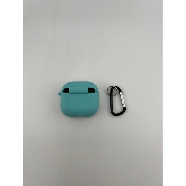 Чохол для навушників Full Silicone Case з мікрофіброю Apple AirPods 4 (23) Sea Blue