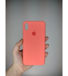 Силіконовий оригінальний чохол Apple iPhone XS Max (Рожевий Цитрус)