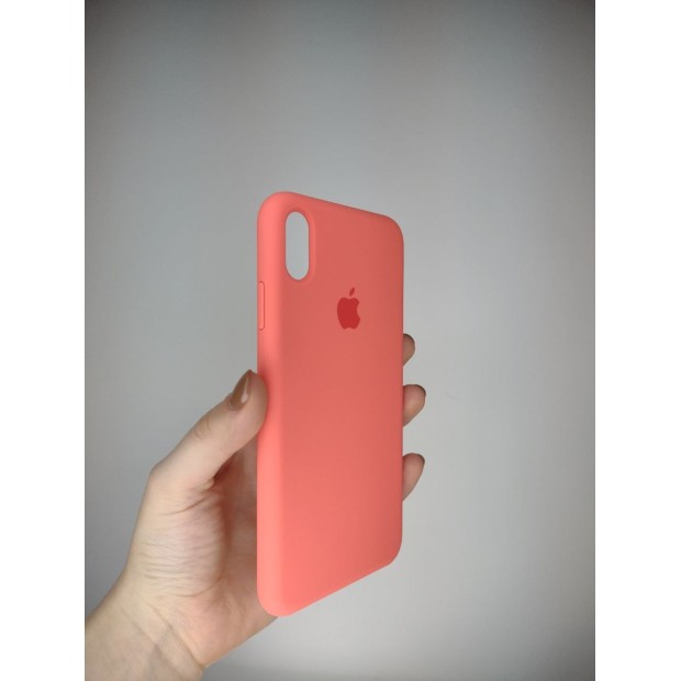 Силіконовий оригінальний чохол Apple iPhone XS Max (Рожевий Цитрус) Силіконовий оригінальний чохол Apple iPhone XS Max (Рожевий Цитрус)