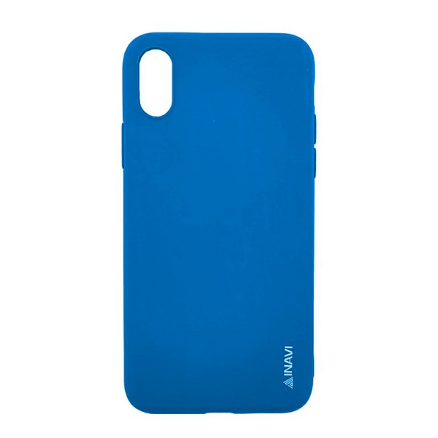 Силікон iNavi Color для iPhone X  /  XS (блакитний)