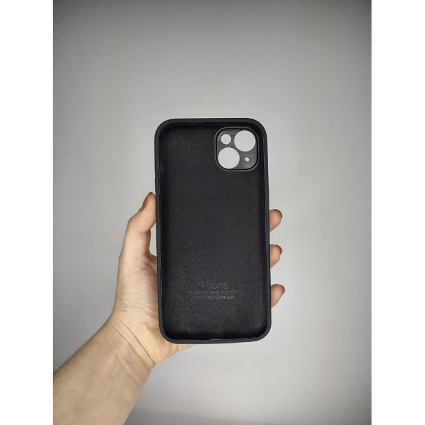 Силіконовий оригінальний чохол RoundCam для Apple iPhone 14 Plus (07) Чорний