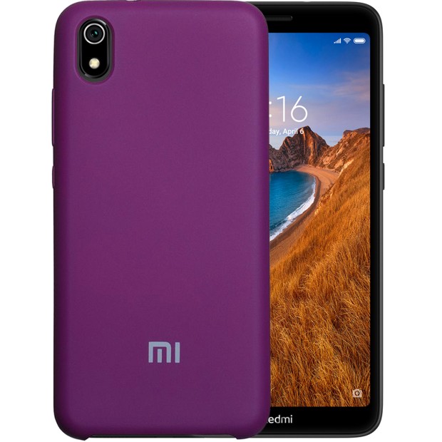 Силикон Original 360 Case Logo Xiaomi Redmi 7A (Сиреневый)