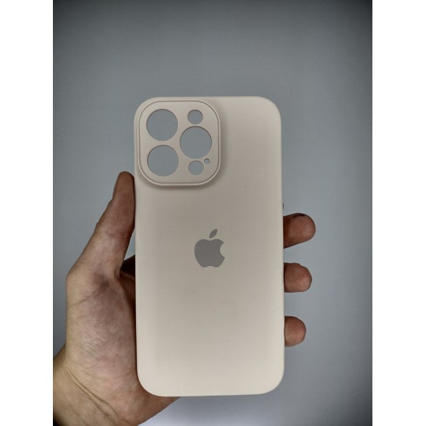 Силіконовий чохол Original RoundCam для Apple iPhone 14 Pro Max (08) рожевий пісок