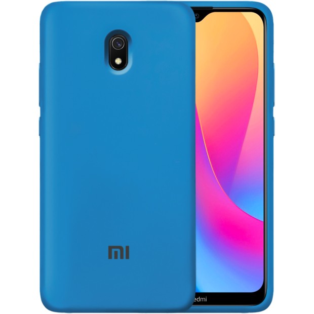 Силіконовий оригінальний чохол 360 для Xiaomi Redmi 8A (Кобальт)