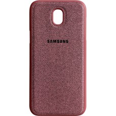 Силіконовий чохол Textile для Samsung Galaxy J5 (2017) J530 (бордовий)