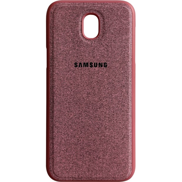 Силикон Textile Samsung Galaxy J5 (2017) J530 (Бордовый)