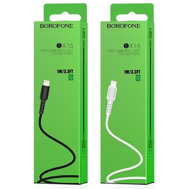 USB-кабель Borofone BX16 (Lightning) (Черный)
