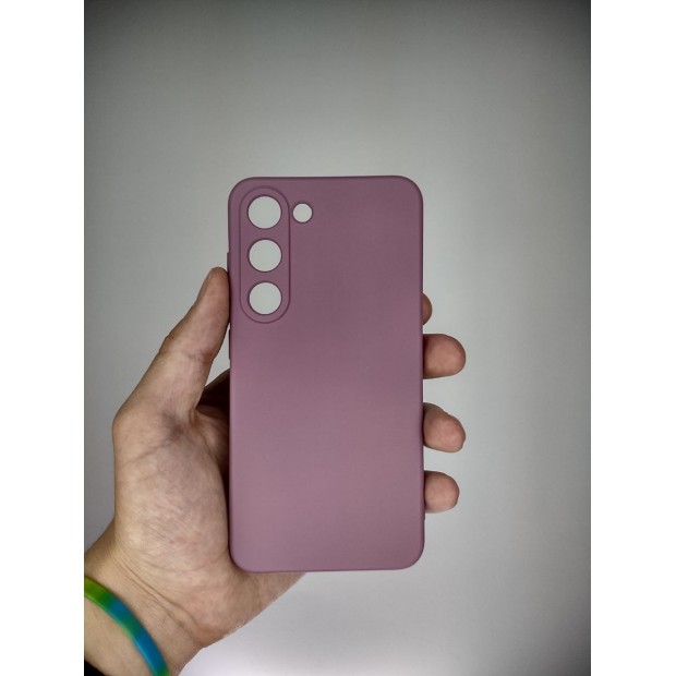 Силикон Original 360 Case Samsung Galaxy S23 (ShutCam) (Светло-сиреневый)