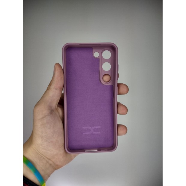 Силіконовий оригінальний 360-чохол для Samsung Galaxy S23 (ShutCam) (Світло-бузковий)