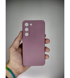 Силіконовий оригінальний 360-чохол для Samsung Galaxy S23 (ShutCam) (Світло-бузк..