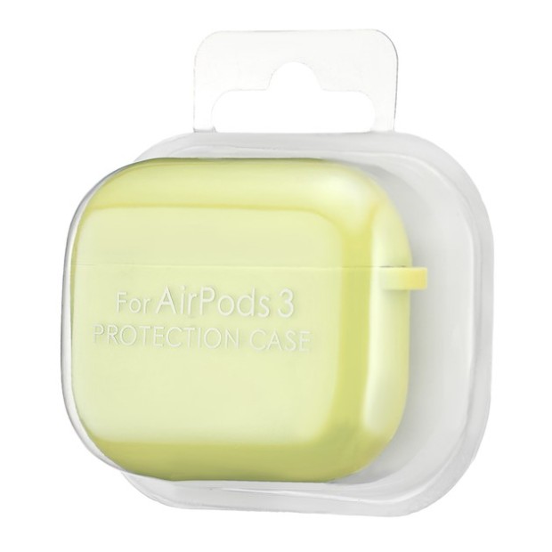 Чохол для навушників Full Silicone Case з мікрофіброю для Apple AirPods 3 (47) Lemonade.