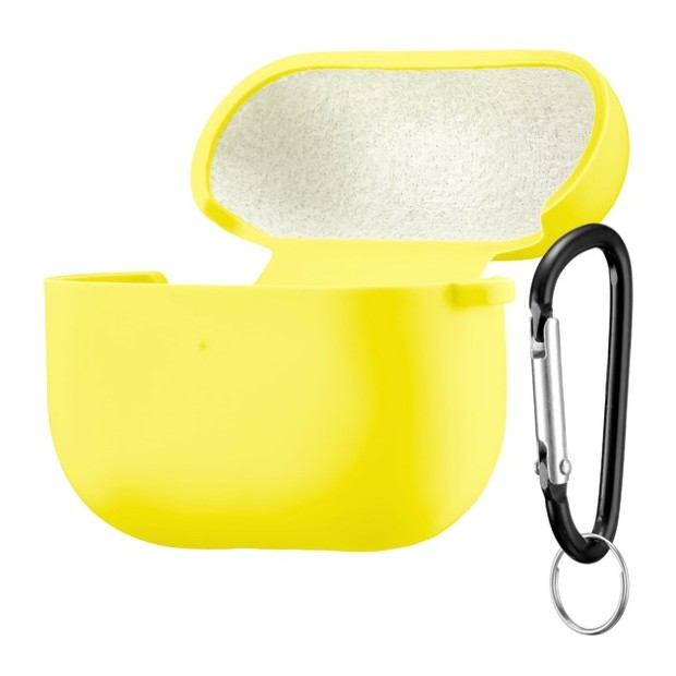 Чохол для навушників Full Silicone Case з мікрофіброю для Apple AirPods 3 (47) Lemonade.