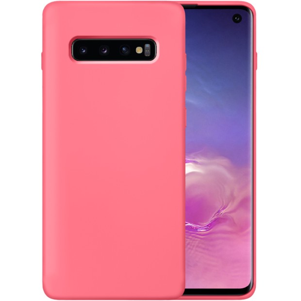 Силіконовий Original 360 Чохол для Samsung Galaxy S10 Plus (Полуничний)