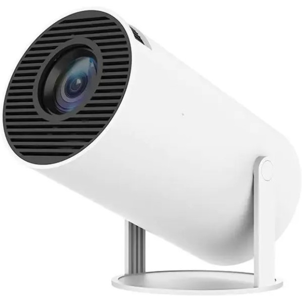 Домашній проектор HY300 4K WiFi  /  Bluetooth (Білий) (Уцінка) (Категорія 1)