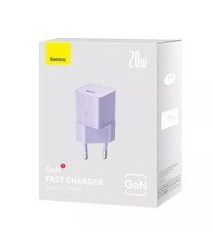Блок живлення Baseus GaN5 20W (1 Type-C) (Фіолетовий) CCGN050101
