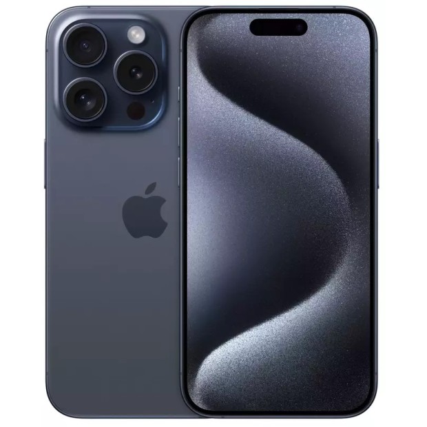 Мобильный телефон Apple iPhone 15 Pro 128Gb (Blue Titanium) (Grade A) 87% Б/У