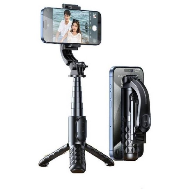 Штатив-трипод RTAKO Q10R MINI Clip селфі палиця (Чорний)