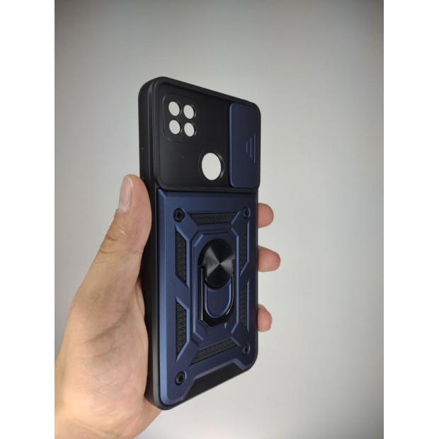 Чохол-бронь Ring Serge Armor Case для Xiaomi Redmi 9C  /  Redmi 10A (ShutCam) (Синій)