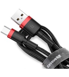 USB-кабель Baseus Cafule Special Edition 3A (1m) (Type-C) (Чорний / Червоний) CA..
