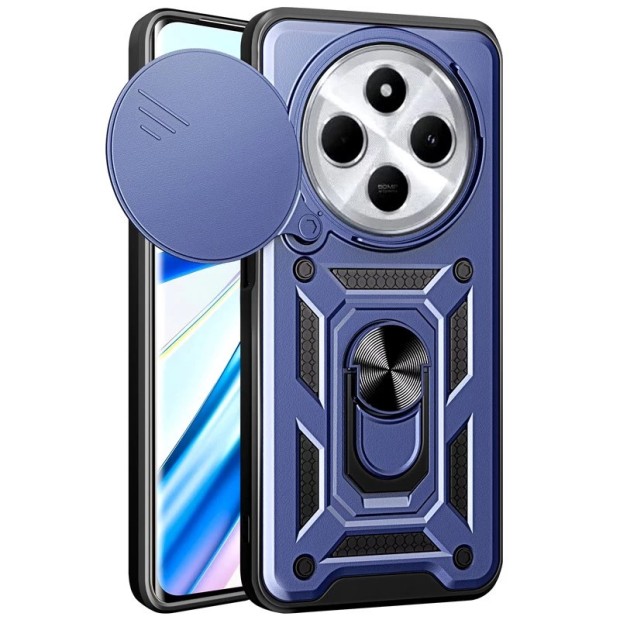 Чохол-накладка Ring Serge Armor Case для Xiaomi Redmi 14C 4G  /  Poco C75 (захист камери) (Червоний)