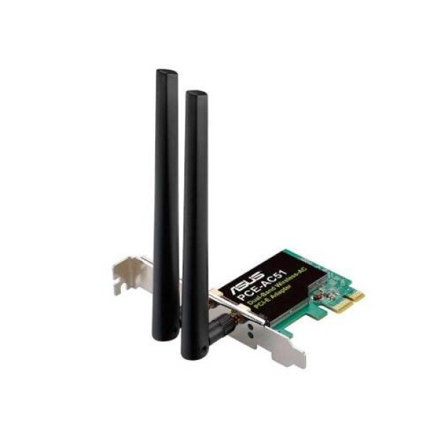 Сетевая карта Wi-Fi ASUS PCE-AC51 2.4ГГц / 5ГГц (двухдиапазонная) (Товар c уценкой, Grade A) DL Сетевая карта Wi-Fi ASUS PCE-AC51 2.4ГГц / 5ГГц (двухдиапазонная) (Товар c уценкой, Grade A) DL