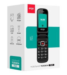 Мобільний телефон Ergo F241 Dual Sim (Чорний)