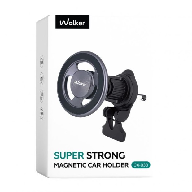 Автодержатель Walker CX-033 Magsafe Magnetic (Чёрный)