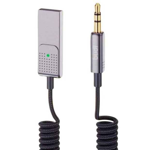 USB-адаптер Bluetooth Приймач Budi USB3.0 - 3.5мм AUX (Чорний) DC228UA15B U USB-адаптер Bluetooth Приймач Budi USB3.0 - 3.5мм AUX (Чорний) DC228UA15B U