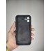 Оригінальний силіконовий чохол квадратної форми RoundCam для Apple iPhone 11 (07) Чорний