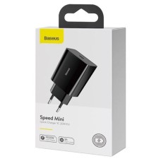 СЗУ-адаптер Baseus Speed Mini Quick Charger 20W PD FU (1Type-C) (Чёрный) CCFS-SN01